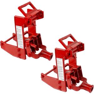 2 Pack Cast Iron Wall Jack, 1000 lbs Heavy Duty Wall Jacks for Framing, Pole Jack Enables One-Person Wall Raise, Save Labor Cost & Back Strain for Construction Professionals, Red