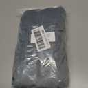 Ottoman Cover, Stretch Rectangle Velvet Ottoman Slipcovers of Foot Stool for Living Room, Folding Storage Furniture Protector with Elastic Bottom, Machine Washable(Gray Blue, L)