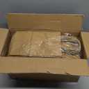 SNH Packing 100 Pcs 5.25x3x8 Inch Kraft Paper Gift Bags with Handles Brown Grocery Bag Small Size Ideal bags for small business, Party Favor, Bulk Retail & Shopping