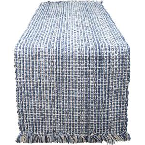 Park Designs Blue Denim Tweed Farmhouse Table Runner 36 Inch | 13" x 36" Rustic Dining Table Accessory | Hand Loomed & Rugged Texture | Modern Farmhouse Table Runners 36 Inches