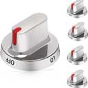 Upgraded 5pcs DG64-00472A / DG64-00347A Stove knobs Compatible with Samsung Gas Range Knobs DG64-00473A,DG64-00347B Stove knob, Replaces FX710bgs, NX58F5500SS, FX510BGS, FX510BGS, NX58F5300SS