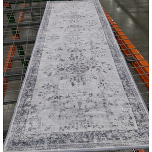 Washable Runner Rug Boho Non Slip Long Floor Rug with Rubber Backing Faux Wool Vintage Carpet Runners for Entryway Indoor Bedroom Foyer Living Room, Size 24x70