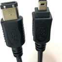 Micro Connectors, Inc. 6 feet Firewire IEEE 1394 6 Pin to 4 Pin Cable (E07-216)