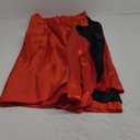 Spanish Bull Dance Skirt Adult Flamenco Two Layer Satin Gypsy Dress Red Outside/Black Inside
