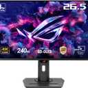 ASUS ROG Strix 27 4K QD-OLED Gaming Monitor (XG27UCDMG) - 240Hz, 0.03ms, Anti-Flicker 2.0, Custom Heatsink, Care Pro, Neo Proximity Sensor, 99% DCI-P3, True 10-bit Color, 3 yr Warranty