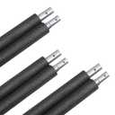 Zoomster Trampoline Replacement Enclosure Poles with Clamp and Hardware Fits 6 Straight Poles Trampoline (No Tool Needed. Can be Assembled by only one Adult) (15FT Pole with Net)