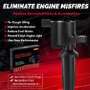 UF621 Ignition Coil Pack and Iridium Spark Plugs Set of 4, Compatible with Ford Fusion 2010-2020 2.0L/2.5L, Escape 2009-2019 2.0L/2.5L, Transit Connect, Replaces 9E5Z12029A, C1658, GN10507