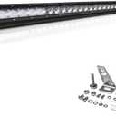 32 Inch LED Light Bar, 400W Flood & SpotBeam Combo Straight Single Row 40000LM Off Road Driving Fog Lamp Marine Boating Light bar for Pickup SUV ATV UTV Truck