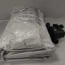 QPAU Upgraded Toddler Travel Bed with Safety Side Rails - 330lb Heavy Duty Kids Inflatable Mattress - Extra Large Portable Blow Up Bed for Kids, Anti-Fall Transition Bed for Camping, Hotel, Home, Grey