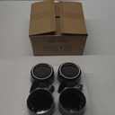 Ceramic Coffee Mugs - 12 Ounces Ceramic Mugs - Tea Cups with Handle - Funny Cappuccino Cups - Dishwasher Safe, Set of 4 (Speckled Black Purple)