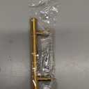 10 Pack Cabinet Pulls Brushed Brass Stainless Cabinet Handles, for Kitchen and Bathroom Cabinets, 5 Inch Length, 3 Inch Hole Center