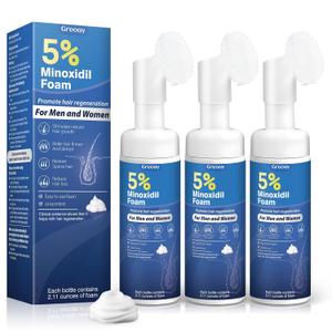 5% Minoxidil Hair Growth Foam Men and Women Suitable for Hair Thinning Receding Hairline and Hair Loss to Hair Regrowth Get Thicker Fuller Hair