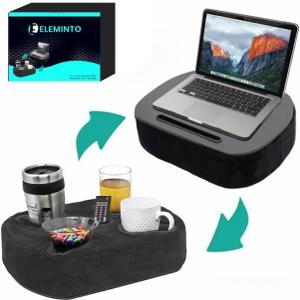 Multi-Functional Couch Cup Holder & Laptop Stand - Ideal for Sofa, Bed, Car, RV | Holds Drinks, Snacks, Remotes, Phones, Laptops | Perfect for Home & Travel