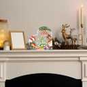 Christmas Decorations Indoor Cute Christmas Decor Gifts Table Sign for Mantle,Office Desk, Shelf - Heart Shaped Gifts Holiday Indoor Home Decor