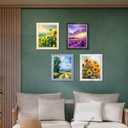 AAQ 8x10 Picture Frames Set of 4, Rustic Farmhouse Photo Frame with HD Plastic Cover,8x10 without Mat or 5x7 with Mat for Wall or Tabletop Display Home Office Gift (Multicolour)