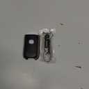 Leather for Mazda 3 Hatchback CX-5 CX-30 CX-9 Remote Smart 4 Buttons Key Case Holder Cover Fob Chain (Black)