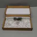 Christmas Decorations Merry Christmas Decor Snowflake Silver Shining Sign Farmhouse Wooden Winter Rustic Decor Vintage Holiday Block Tabletop for Home Kitchen Xmas