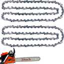 Upgraded 2 Packs 20 Inch Chainsaw Chain 72 Drive Links .050" Gauge 3/8" Pitch, Replacement 20-inch Chain Saw Chains Fit for Husqvarna 455 Rancher Chain Stihl Makita Chainsaw and More