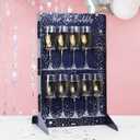 Ginger Ray Navy & Iridescent Champagne Party Drinks Wall Holder Stand Decoration - Great for Christmas StarGazer Birthday