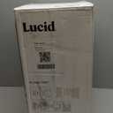 LUCID Lavender Infused 3 Inch Memory Foam Mattress Topper with 5 Zones  California King Size  Plush Feel  CertiPUR Certified  Dorm Room Essentials