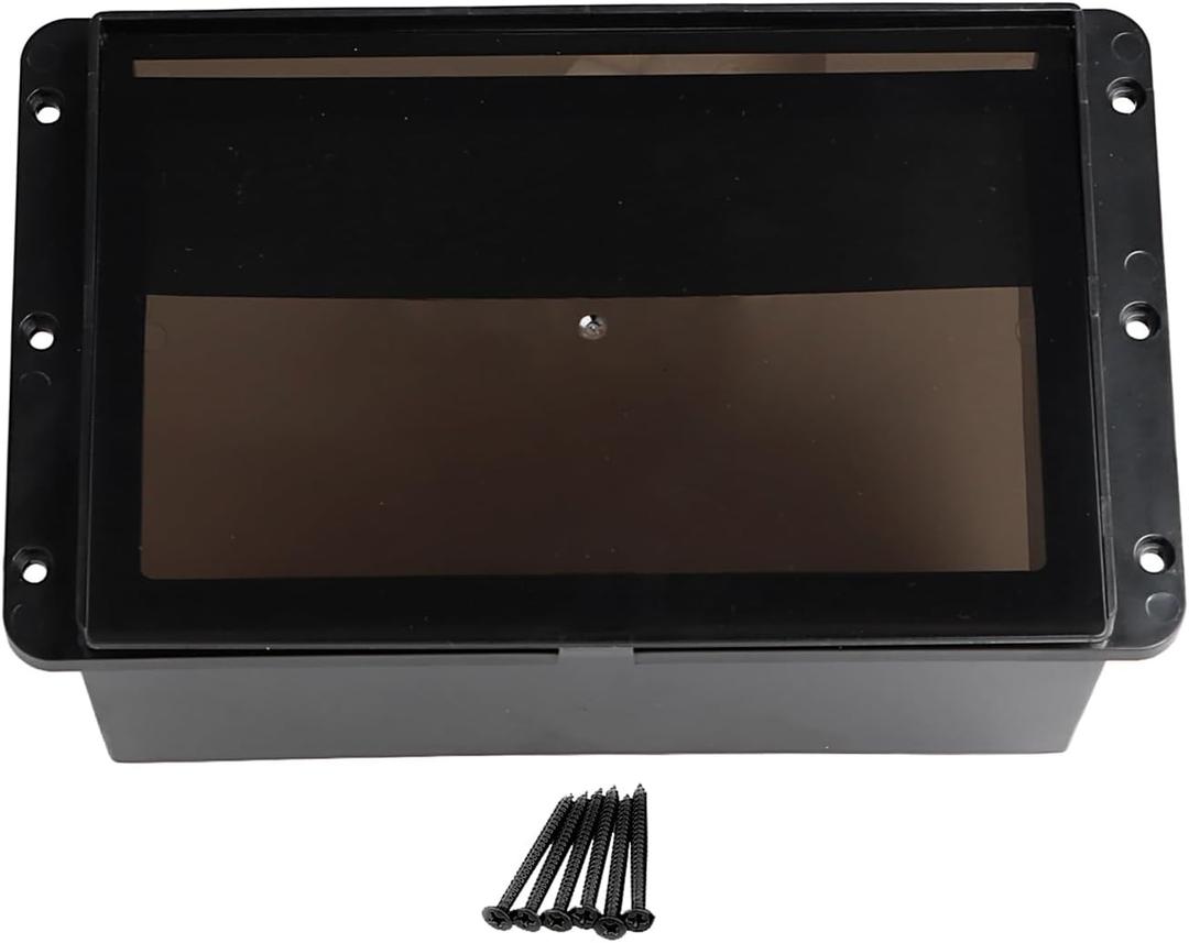 Black Plastic Marine Splash Cover Double Din Cover Stereo For Harley Electra Glide Road King Honda Suzuki Y-amaha Batwing fairing