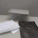 Kiss Core Upgrade Bread Slicer for Homemade Bread with Bread Box, Bread Slicing Guide Adjustable Width, Foldable and Compact Cutting Guide with Crumb Tray, Suitability for Homemade Bread, Bagels,Cakes