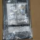 Expandable Spice Rack Kitchen Cabinet Shelf Organizer, Stackable Storage Shelves Racks, Adjustable Counter Shelving for Cabinets, Countertop, Cupboard,Pantry and More(1Pack/Black/Large)