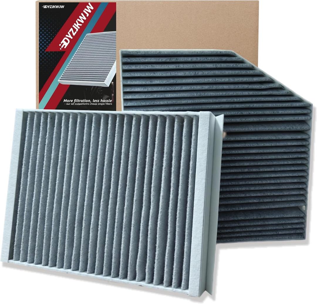 2 Cabin Air Filter Kit (2 Filters) fit for Mercedes C300 (2015-2023), GLC300 (2016-2022), E300 (2017-2019), E400 (2018), E350 (2020-2023), E450 (2021-2023), C/E/GLC-Class