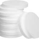 Crafare 8 Inch Foam Circles for Crafts 12pcs Round Foam Discs 1 Inch Thick for Cake DIY Projects Wedding Holiday Christmas Crafts Making and School Modeling