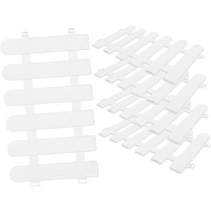 PVC Material Garden Fence 5 Pack Small Fence Panels for Outdoor Garden Courtyard Simple Elegant Dec (50.00X30.00X0.50CM)