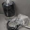 7L Automatic Dog Water Dispenser Bowl, Gravity Pet Water Dispenser with Stainless Steel Bowl, No Spilling Large Capacity Water Feeder for Dogs Cats (7L Without Filter Black)