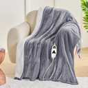 Greenoak Heated Blanket Electric Full 72"X84", Heating Blanket with 10 Heat Levels 1/2/4/6/8 Hours Auto-Off, Fleece Soft Christmas Blanket,Gifts for Grandma Seniors Mom,Misty Grey