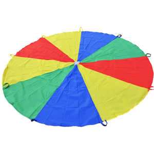 Sonyabecca Parachute for Kids 6' with 9 Handles Game Toy for Kids Play