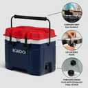 Igloo Trailmate 25 Qt Cooler, Insulated Hard Shell Ice Chest, Americana