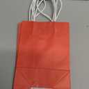 Solid Red Kraft Small Bags - 8.5" x 5.25" x 3.5", 1 Piece - Reusable & Durable Material - Perfect for Gifts, Party Favors & More, Set of 3