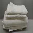 RECYCO Luxury Velvet Quilt Set King Size Bedding Sets, Ultra Soft Velvet Comforter Set, Lightweight Channel Box Stitch Oversized Bedspread Coverlet for All Season, with 2 Shams, Bright White