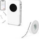 Phomemo D35 Label Maker with 1/2 in X 20 Ft (15mm X 6m) White Continuous Adhesive Label Paper,for Home, Office, School, Organization, Store and More, Compatible for Android & iOS System-White