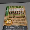 Activated Charcoal Odor Absorber for Strong Odors in Car, Closet, Shoe, Basement. 10 Activated Charcoal Bags Odor Absorbers for Home. Bamboo Charcoals Air Purifying Bag Charcoals Deodorizer Eliminator