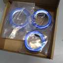 JeCar Air Conditioner Button Trim Cover Aluminum Alloy Knob Cover Fit for Toyota 4Runner 2010-2023, Blue