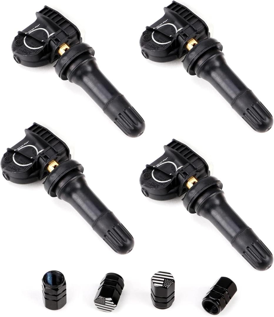 tuhaowa TPMS Sensor Tire Pressure Sensor Compatible with Ford Lincoln Tire Pressure Monitoring Pre-Programmed System 315MHz F2GZ-1A189-A,FR3Z-1A-189-A Replacement 4 Packs