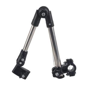 Umbrella Holder, 360 Adjustable Stainless Steel Portable Umbrella Stretch Mount Supporter Umbrella clamp for Chair, Chair Wheelchair (Black)