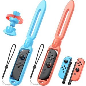 2 Pack [Switch 2/1/OLED] Zelda Sword Accessories for Nintendo Switch 2(2025)/1/OLED Joypad Controller, Sword Hand Grip for Nintendo Switch Sports/Legend of Zelda: Tears of the Kingdom/Skyward Sword HD