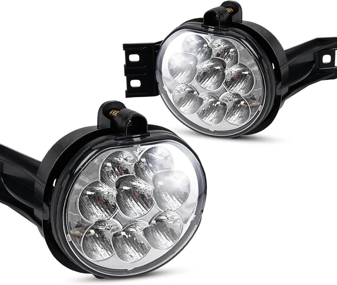 2pcs LED Fog Lights Lamps Replacement for 2002-2008 Dodge Ram 1500 2003-2009 Durango Truck,Ram 2500 3500 2004-2006