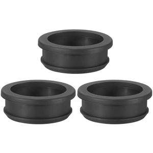 PATIKIL 44.6mm / 1-3/4 Inch Drill Hole,1-1/2 Inch ID Rubber Grommets, 3Pcs Top Hat Grommet for Wiring Eyelet Ring Gasket Automotive Firewall Cable Hole Plugs Wires Protection, Black