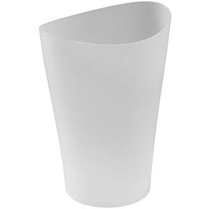 Rubbermaid Spa Works Compact Contemporary Style 9 Quart Indoor Open Vanity Home Trash Container White