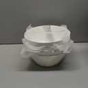 MALACASA Large Salad & Soup Bowls - Set of 4, 60 OZ Porcelain White Bowls for Ramen, Pasta, Pho - Microwave & Dishwasher Safe