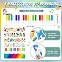 Tenceur 98.5 ft Bulletin Board Border Classroom Decor, Music