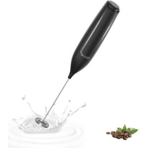 Electric Milk Frother, Mini Whisk Stainless Steel Whisk, Extra Strong Motor and Powered for Coffee/Milk Coffee/Cappuccino/Hot Chocolate