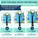 Limmys Swim Vest for Toddlers & Kids - Adjustable Buoyancy Swimming Aid, CE Safety Certified, Award-Winning Parent-Approved Design, Soft Neoprene Comfort, Secure Durable Design, Carry Bag Included
