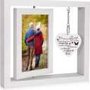 Sympathy Gifts for Loss of Loved One, Memorial Gift for Loss of Mom Dad Memorial Picture Frame, Bereavement Remembrance Condolence Funeral Grief In Memory of Loved One Gifts, Display Two 4x6 Photos (White)